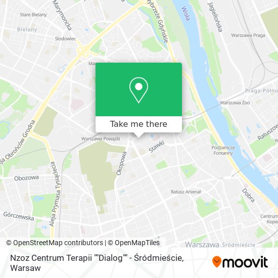 Nzoz Centrum Terapii ""Dialog"" - Śródmieście map