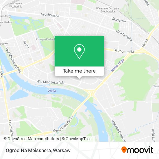 Ogród Na Meissnera map