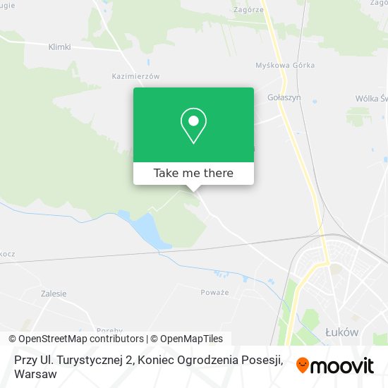 Карта Przy Ul. Turystycznej 2, Koniec Ogrodzenia Posesji