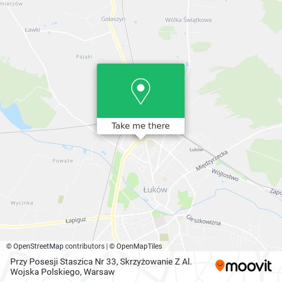 Przy Posesji Staszica Nr 33, Skrzyżowanie Z Al. Wojska Polskiego map