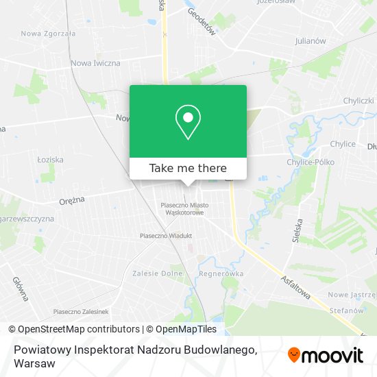 Powiatowy Inspektorat Nadzoru Budowlanego map