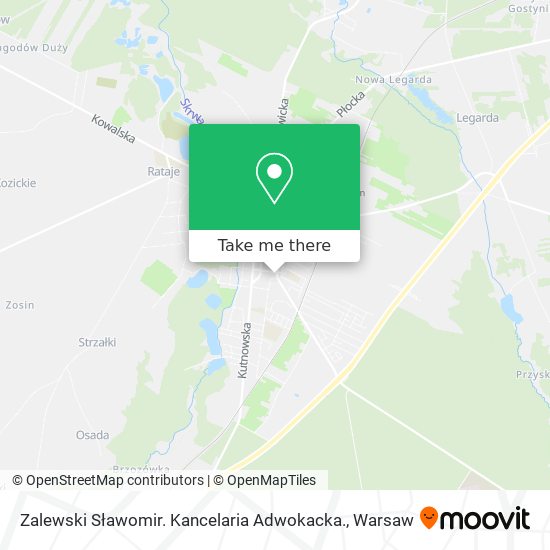 Zalewski Sławomir. Kancelaria Adwokacka. map