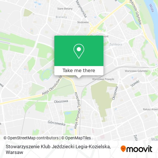 Stowarzyszenie Klub Jeździecki Legia-Kozielska map