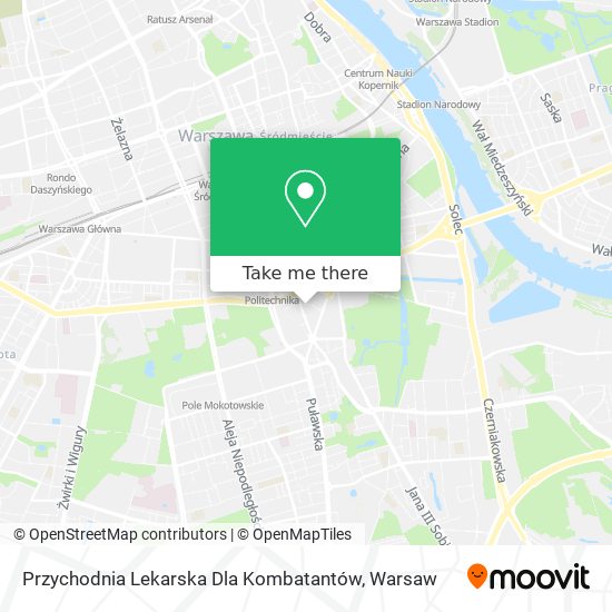 Карта Przychodnia Lekarska Dla Kombatantów