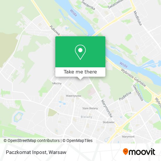 Paczkomat Inpost map