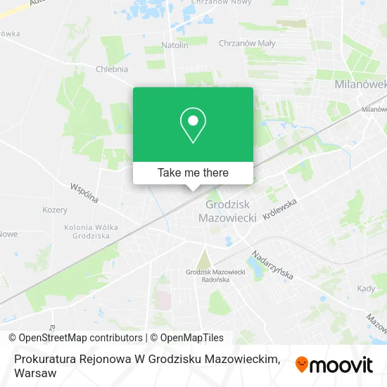 Карта Prokuratura Rejonowa W Grodzisku Mazowieckim