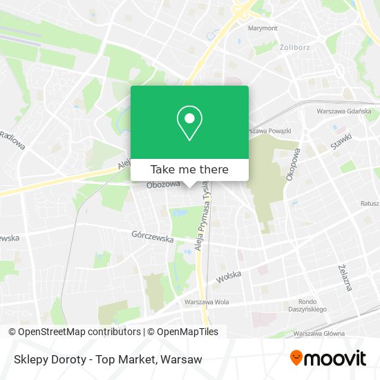 Sklepy Doroty - Top Market map