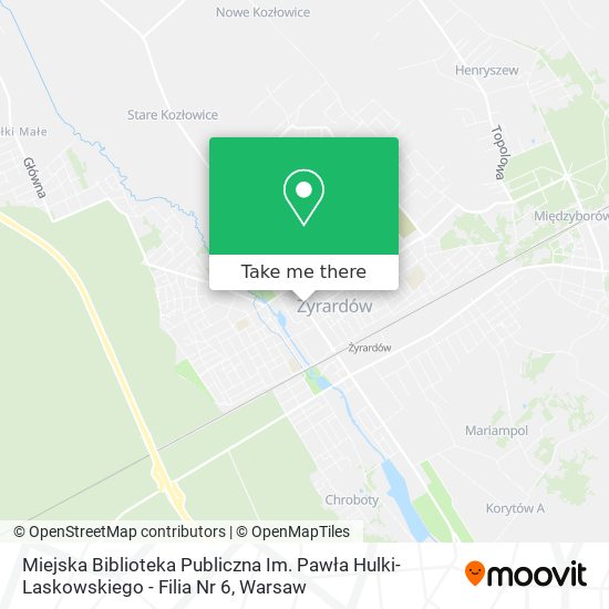 Miejska Biblioteka Publiczna Im. Pawła Hulki-Laskowskiego - Filia Nr 6 map