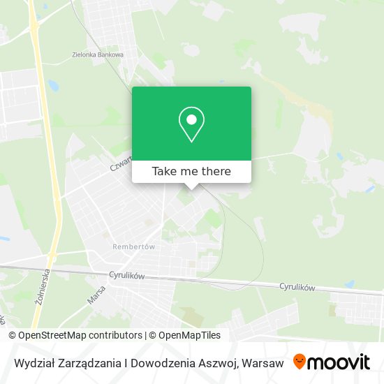 Wydział Zarządzania I Dowodzenia Aszwoj map