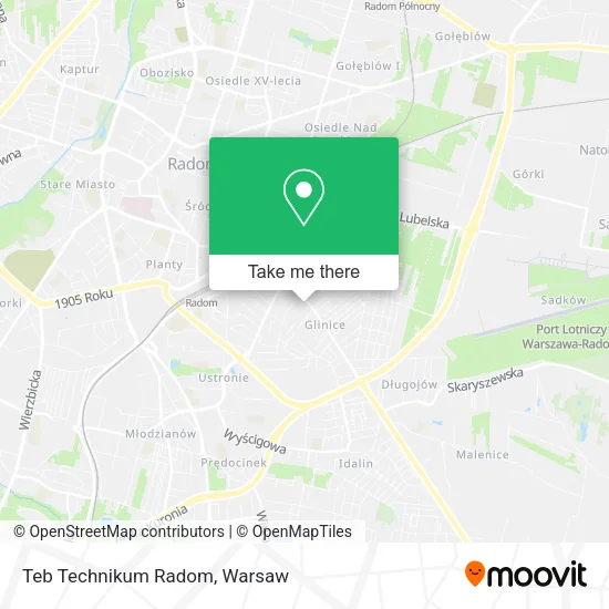 Карта Teb Technikum Radom