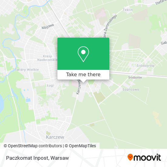 Paczkomat Inpost map