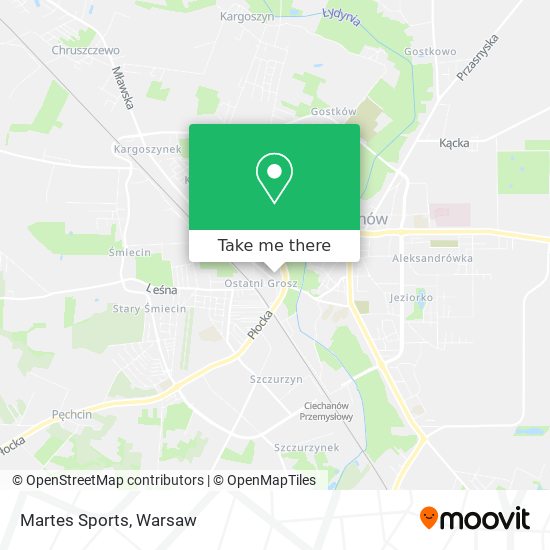 Martes Sports map