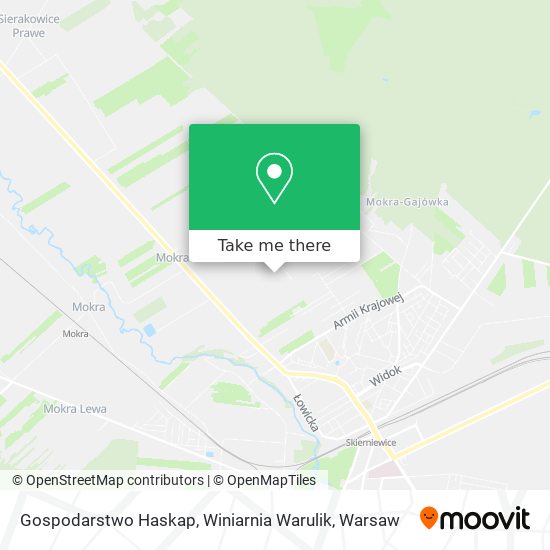 Gospodarstwo Haskap, Winiarnia Warulik map