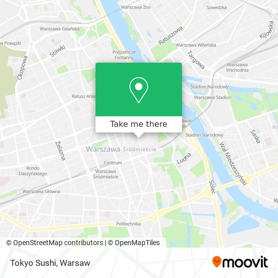 Tokyo Sushi map