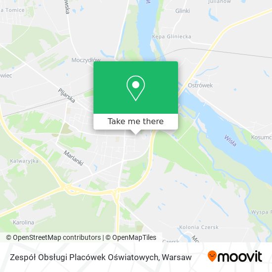 Zespół Obsługi Placówek Oświatowych map