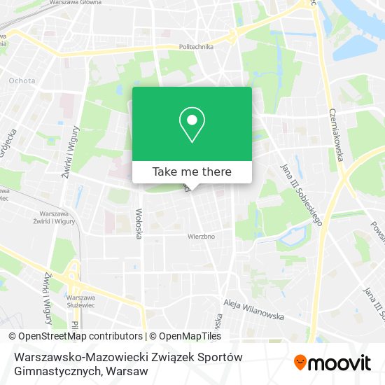 Warszawsko-Mazowiecki Związek Sportów Gimnastycznych map