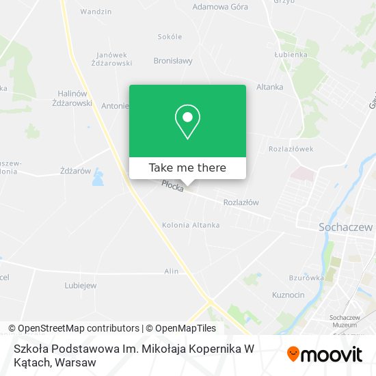 Szkoła Podstawowa Im. Mikołaja Kopernika W Kątach map