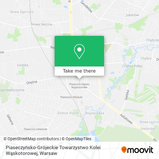 Piaseczyńsko-Grójeckie Towarzystwo Kolei Wąskotorowej map