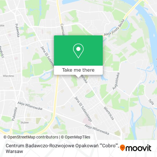 Centrum Badawczo-Rozwojowe Opakowań ""Cobro"" map