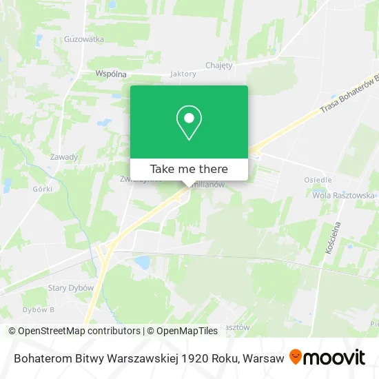 Карта Bohaterom Bitwy Warszawskiej 1920 Roku