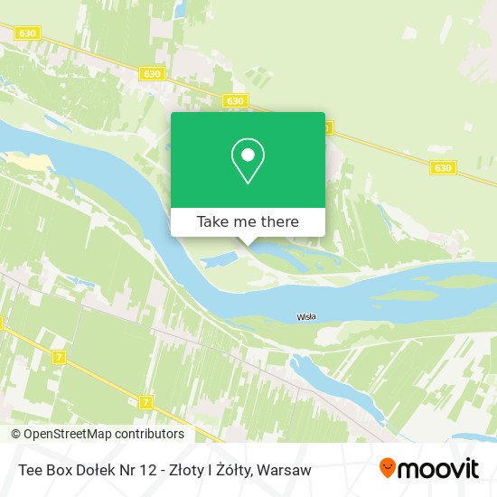 Tee Box Dołek Nr 12 - Złoty I Żółty map