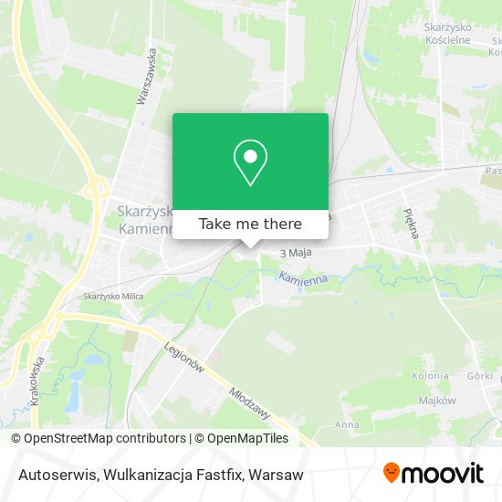 Autoserwis, Wulkanizacja Fastfix map