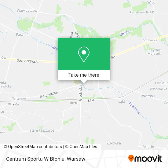 Карта Centrum Sportu W Błoniu