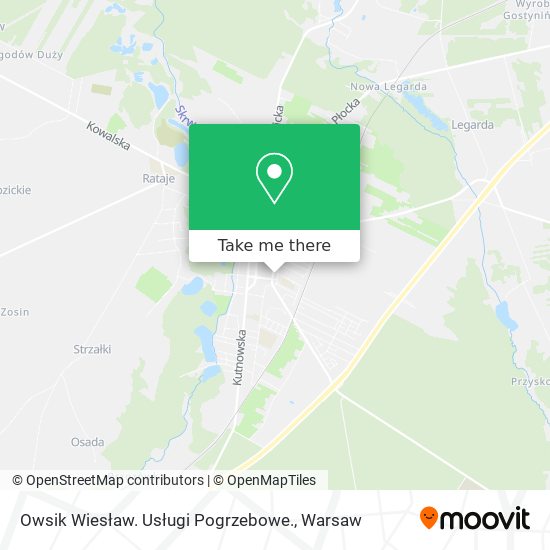 Owsik Wiesław. Usługi Pogrzebowe. map