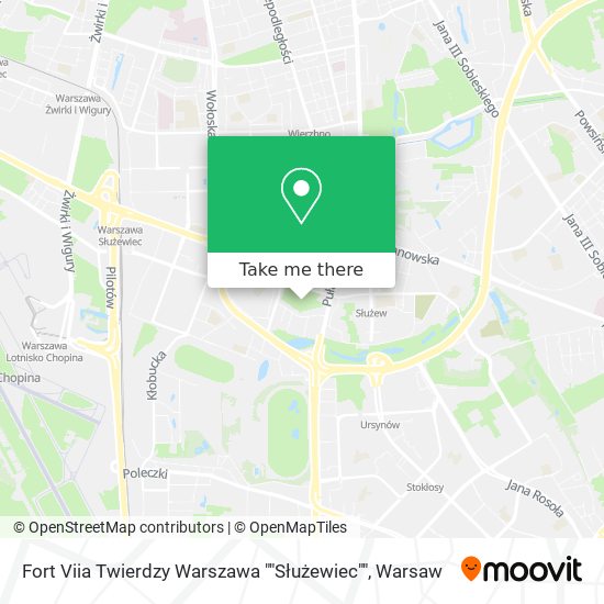 Fort Viia Twierdzy Warszawa ""Służewiec"" map