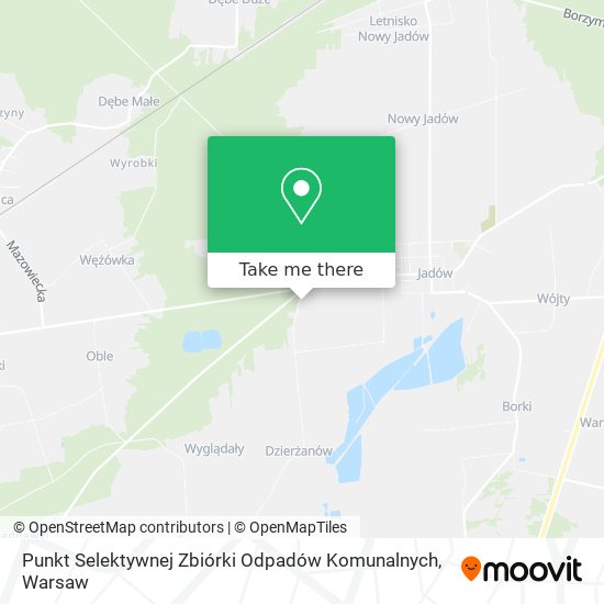 Punkt Selektywnej Zbiórki Odpadów Komunalnych map