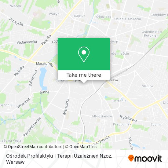 Ośrodek Profilaktyki I Terapii Uzależnień Nzoz map