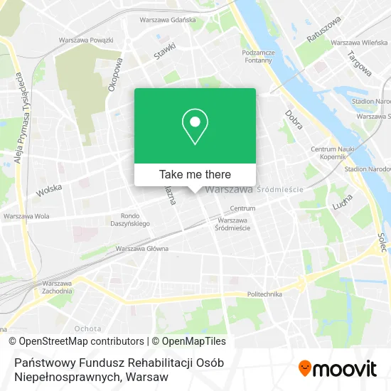 Państwowy Fundusz Rehabilitacji Osób Niepełnosprawnych map