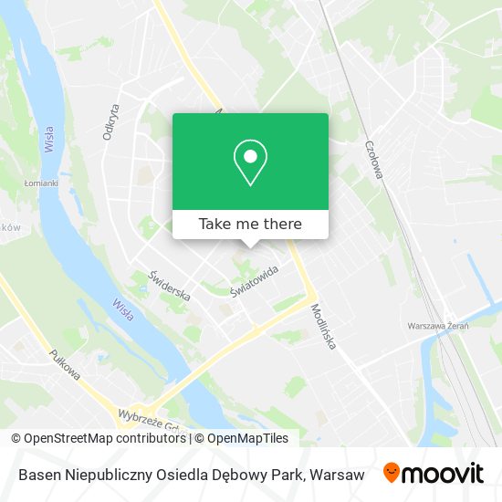 Карта Basen Niepubliczny Osiedla Dębowy Park