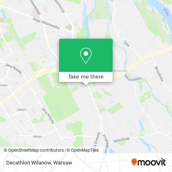 Decathlon Wilanów map