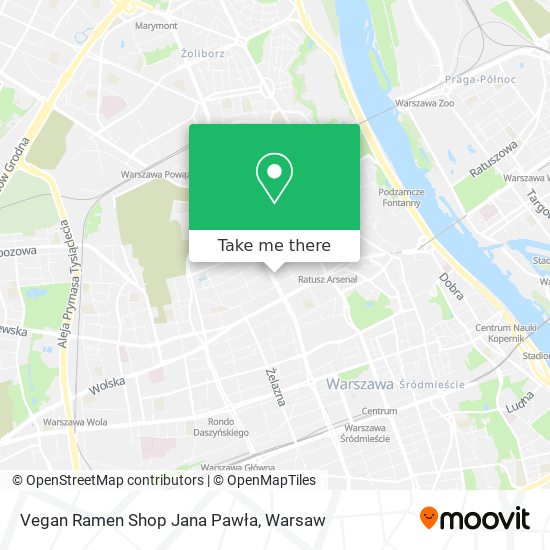 Vegan Ramen Shop Jana Pawła map