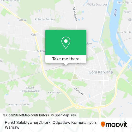 Punkt Selektywnej Zbiórki Odpadów Komunalnych map