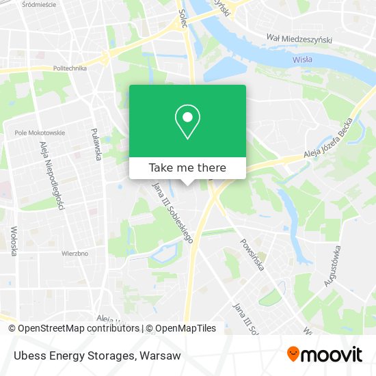 Ubess Energy Storages map