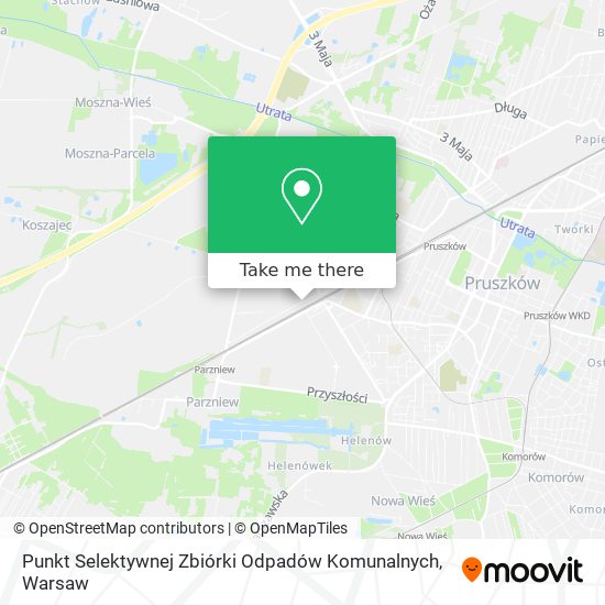 Punkt Selektywnej Zbiórki Odpadów Komunalnych map