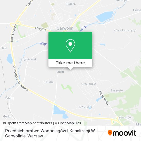 Przedsiębiorstwo Wodociągów I Kanalizacji W Garwolinie map