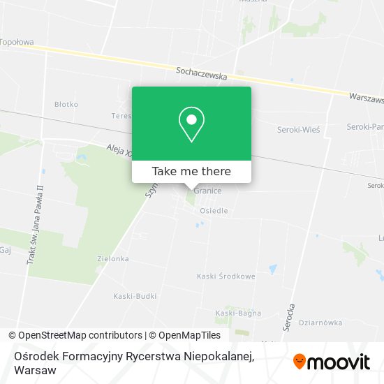 Ośrodek Formacyjny Rycerstwa Niepokalanej map