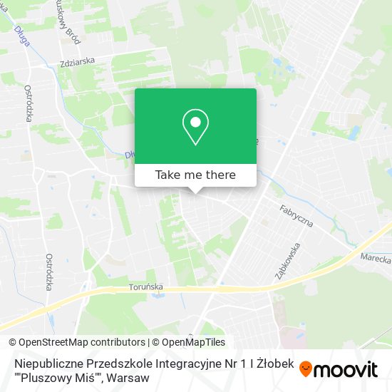 Niepubliczne Przedszkole Integracyjne Nr 1 I Żłobek ""Pluszowy Miś"" map