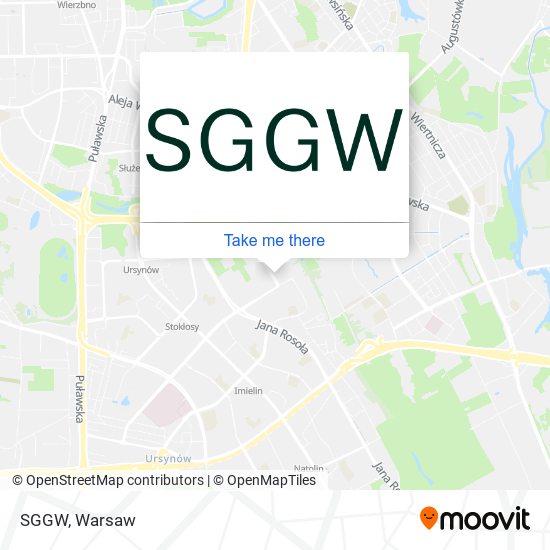 SGGW map