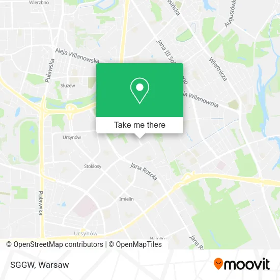 SGGW map