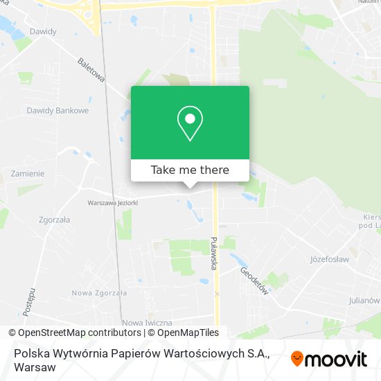 Polska Wytwórnia Papierów Wartościowych S.A. map