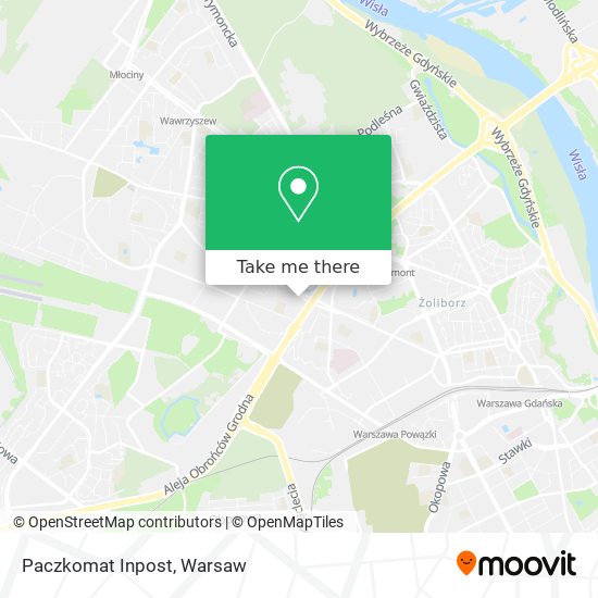 Paczkomat Inpost map