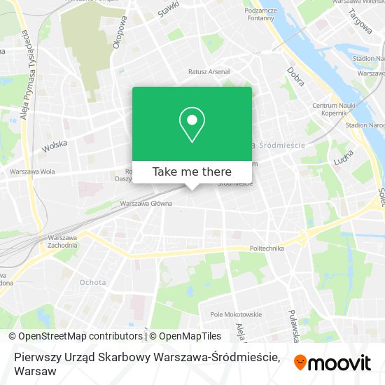 Pierwszy Urząd Skarbowy Warszawa-Śródmieście map