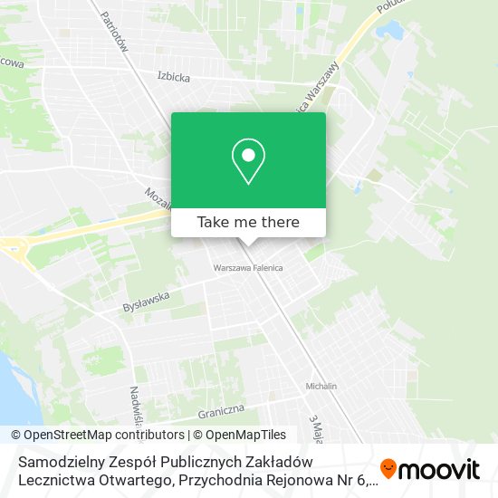 Samodzielny Zespół Publicznych Zakładów Lecznictwa Otwartego, Przychodnia Rejonowa Nr 6 map