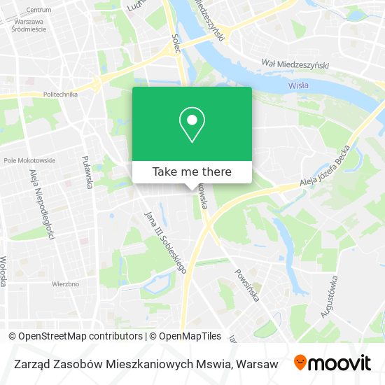 Карта Zarząd Zasobów Mieszkaniowych Mswia