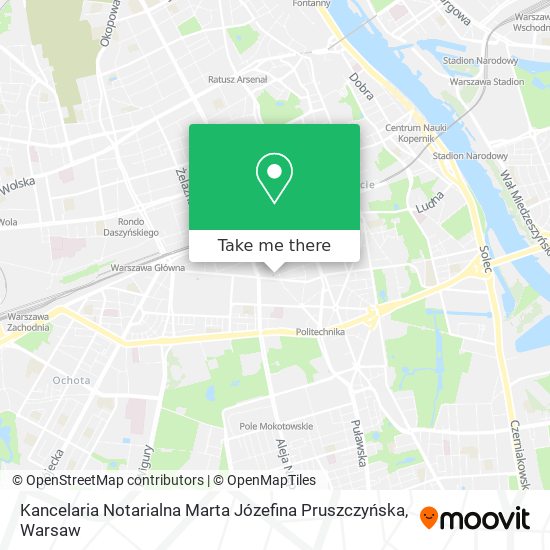 Карта Kancelaria Notarialna Marta Józefina Pruszczyńska