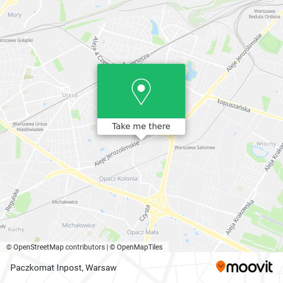 Paczkomat Inpost map